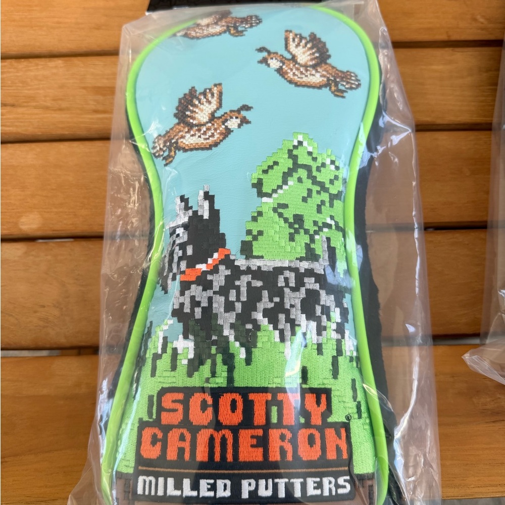 Scotty Cameron Driver Cover - Blue and Green with Dog Design